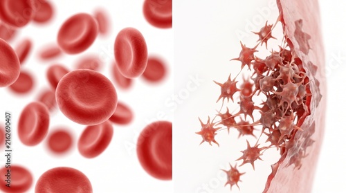 Detailed Visualization of Red Blood Cells and Their Role in Human Circulation