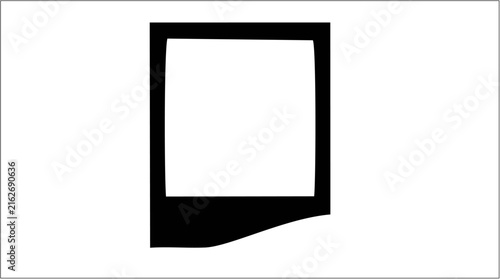 Vintage Curved Photo Border Frame Vector
