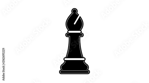 Принти на полотні Chess Bishop Vector Illustration