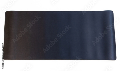 Foto Minimalist Dark Fabric Gaming Mouse Pad with Stitched Edges
