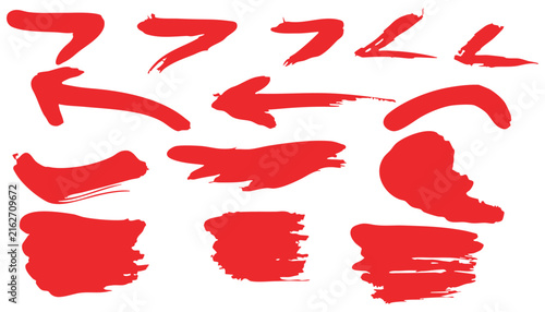 Red Arrow Bird Silhouette Seamless Pattern Set in Red, Black and White Vector Illustration for Nature Design, Icons, Symbols, Wallpaper, Banners and Decoration