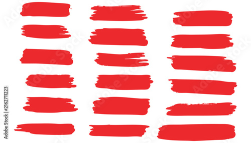 Red and White Ribbon and Grunge Banner Collection with Blank Labels, Scrolls, Flags, Bows and Decorative Vector Elements for Celebration Design