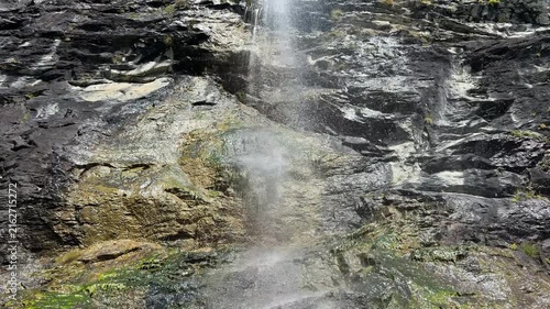 waterfall in the mountains 