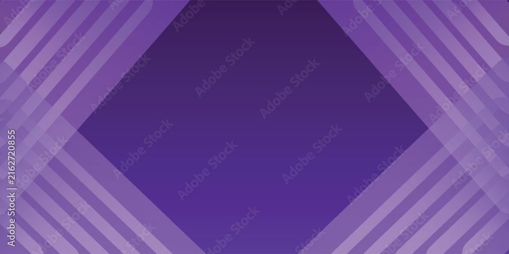 Obraz premium Abstract Purple Geometric Background with Diagonal Stripes and Diamond Center Frame
