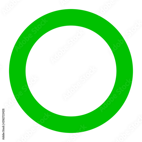 green round circle