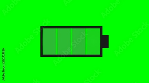 Battery Power Level Green Screen