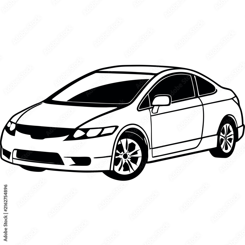 Naklejka premium vector illustration of a car