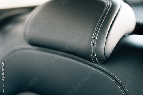 Фотография Seat upholstery in a new expensive car