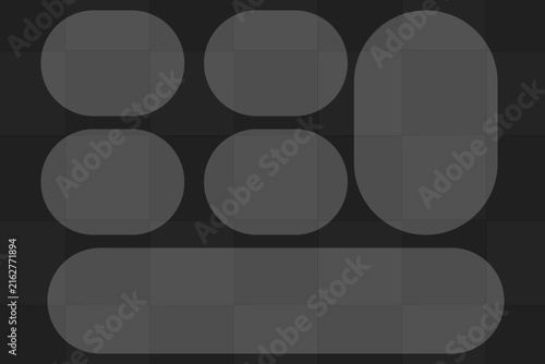Abstract UI glass effect vector layout with frosted glassmorphism elements and rounded shapes panels glassmorphism abstract interface transparent translucent template
