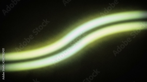 Abstract Glowing Light Trails With Yellow And White Wavy Streaks On Black Background For Creative Graphic Design