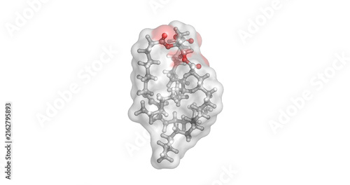Obraz na płótnie Triglyceride PLP (1,3-dipalmitoyl-2-linoleoylglycerol), mixed-acid triglyceride