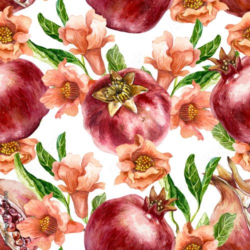 Foto Pomegranate seamless pattern