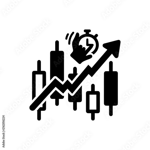 Financial Growth and Market Analysis with Upward Trend Chart.