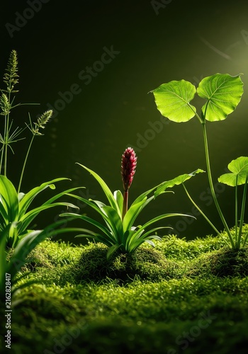 A lush, vibrant scene of abundant nature displaying continuous ecological renewal and sustainable planetary health ,global ,landscape ,ecosystem