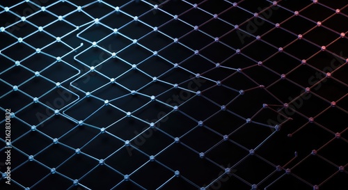A precise, abstract background showcasing a uniform, repeating pattern of pristine geometric diamond shapes connected in a structured lattice ,shape ,frame ,geometry