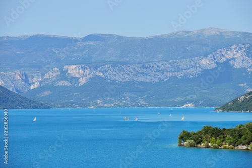 The lake of Sainte-Croix, France