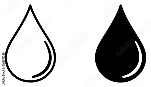 water drop liquid icon vector illustration