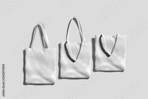 blank tote bag mockup -3d illustration