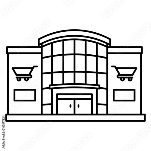 Shopping Mall Line Icon