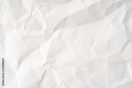 Konstfotografi Grunge wrinkled white color paper textured background with copy space