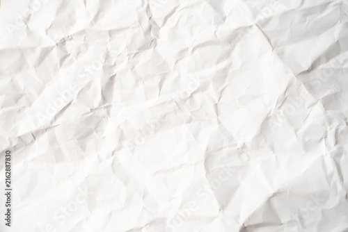 Bild auf Leinwand Grunge wrinkled white color paper textured background with copy space