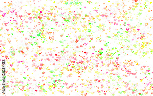 Colorful Heart Pattern Background with Love and Romance