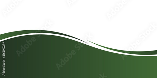 Abstract vector background with flowing dark green wavy lines, minimalist dynamic eco-friendly wave design element on white backdrop.vector