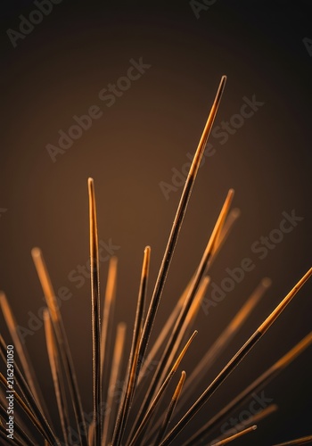 Abstract representation of sharp, precise lines emerging from a soft, blurred background, symbolizing sudden insight and perfect focus ,discovery ,perspective ,thought
