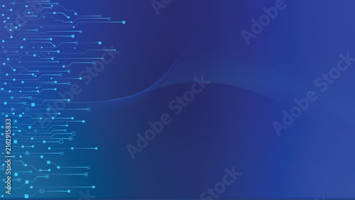 abstract blue background technology with data transfer.illustration.vector, graphic .shape and design a digital curve element.