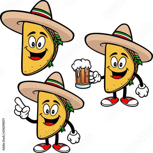 Taco Mascot Set 01