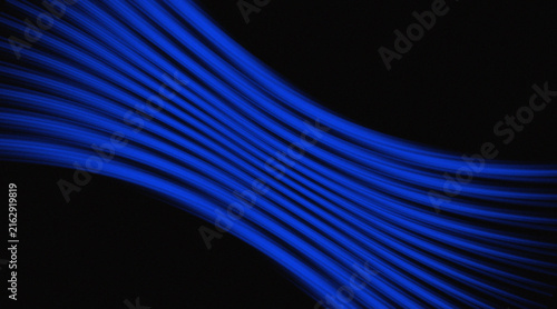 Abstract Horizontal Blue Striped Pattern Background