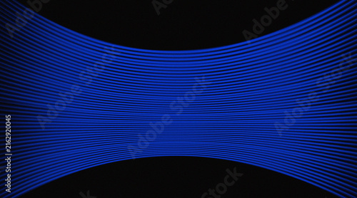Abstract Horizontal Blue Striped Pattern Background