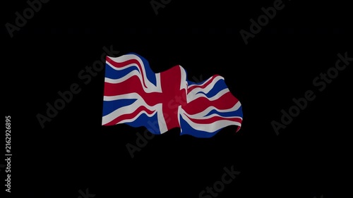 Natural Billowing United Kingdom Loop Alpha Channel