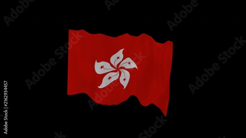 Ceremonial Banner Hong Kong Loop Alpha Channel