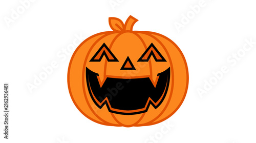 Spooky Jack O Lantern Halloween Pumpkin Isolated Transparent Background