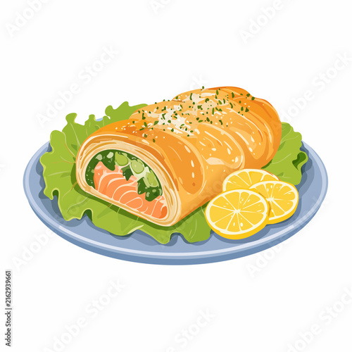 Lachs im Blätterteig