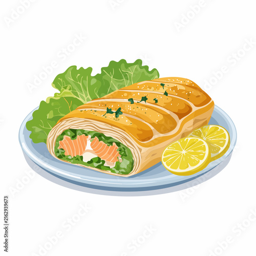 Lachs im Blätterteig