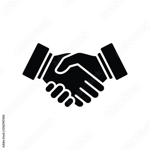 Business handshake icon