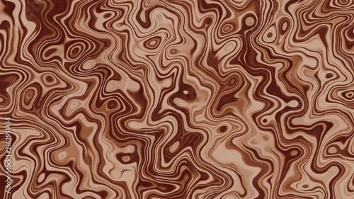 Warm Mocha And Cream Liquid Swirl Abstract Motion Background For Modern Minimalist Design Style
