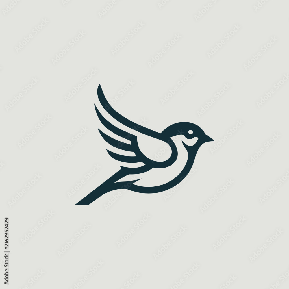 Fototapeta premium Flying bird logo vector