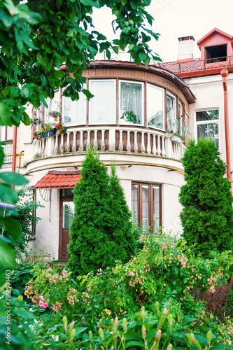 Historic house with an elegant bay