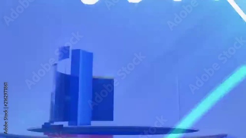 Breaking News Broadcast Intro with Rotating Globe and World Map Animation 4k.