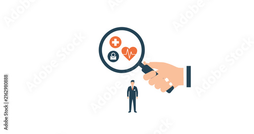 Health Insurance and Employee Wellness Concept