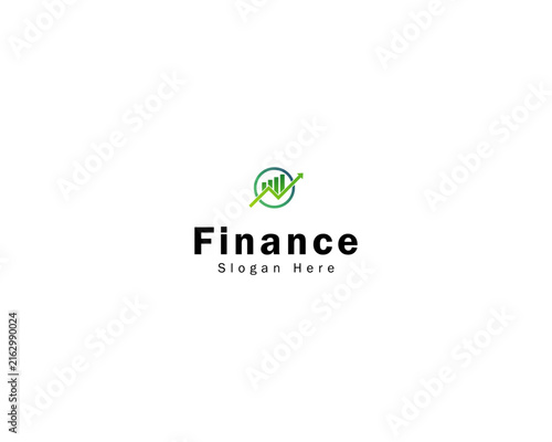 Finance logo creative diagram market design template