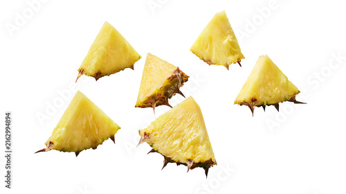 Foto Pineapple Slices with Spiky Rind