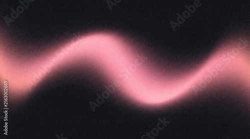 Minimalist Abstract Charcoal Background With Pink Wavy Gradient And Retro Grainy Texture For Modern Digital Art