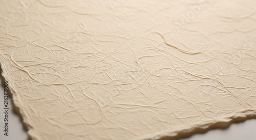 Textured beige paper with natural creases and folds