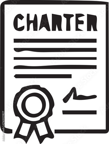 Corporate Charter Icon,