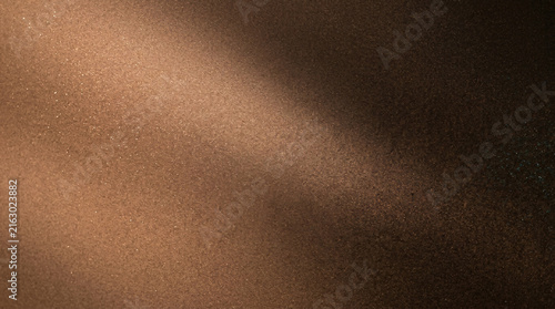 Abstract Copper Metallic Background With Fine Grain Shimmer Texture And Soft Slanted Light Gradient