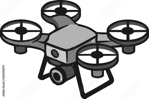 Quadrotor Drone Illustration